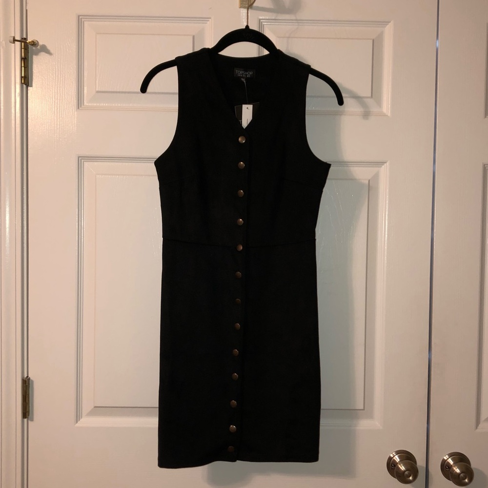 Black Suede Topshop Dress!